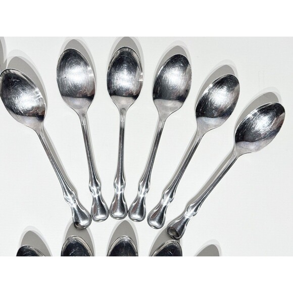 VTG 60s Reed & Barton Flatware 49 Set MODERN PROVINCIAL Mirrorstele Stainless - Picture 7 of 16
